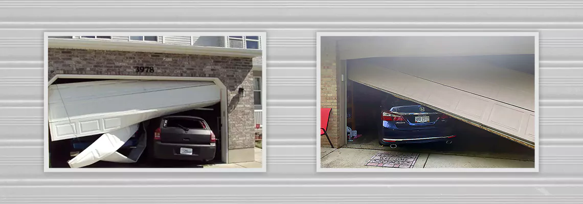 Repair Commercial Garage Door Got Hit By A Car in North Lauderdale, Florida